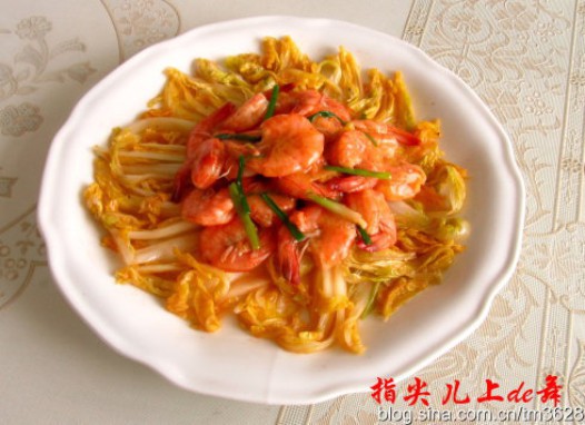 鲜虾娃娃菜的做法