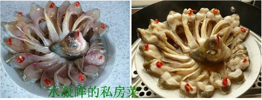 孔雀开屏(清蒸扁鱼)的做法