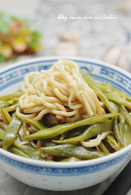豆角焖面的做法