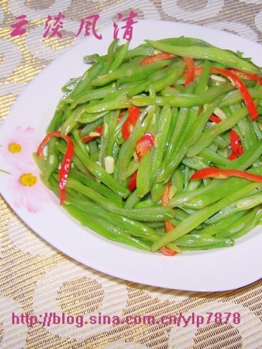 素炒芸豆丝的做法