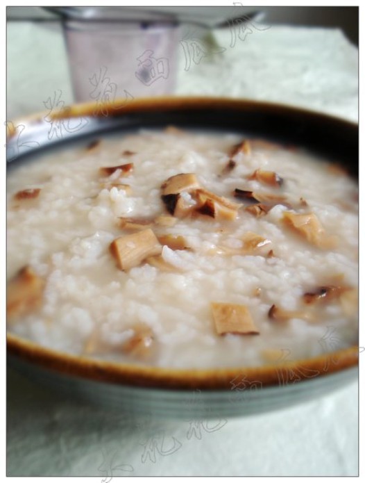 松茸粥的做法