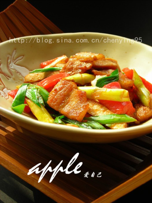 五彩缤纷回锅肉的做法