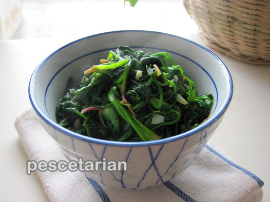 清炒菠菜的做法