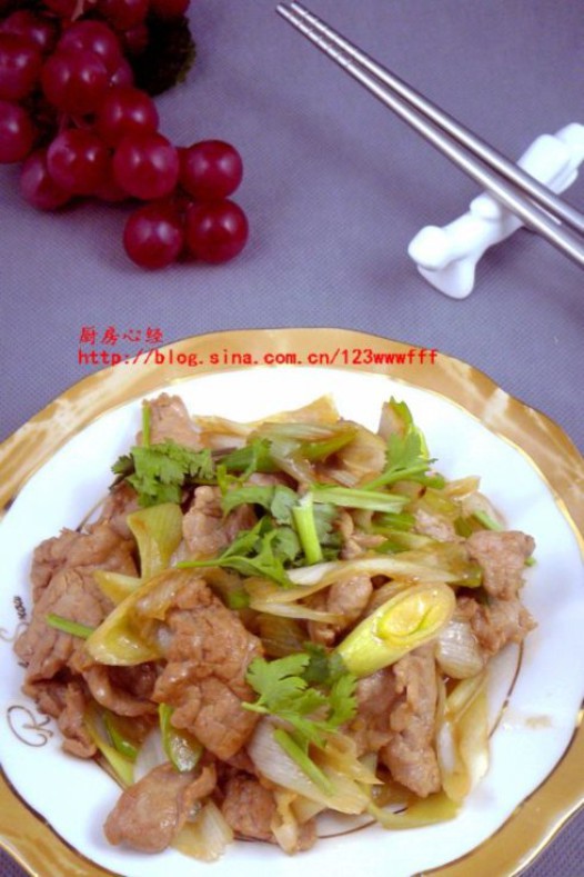 葱爆羊肉的做法
