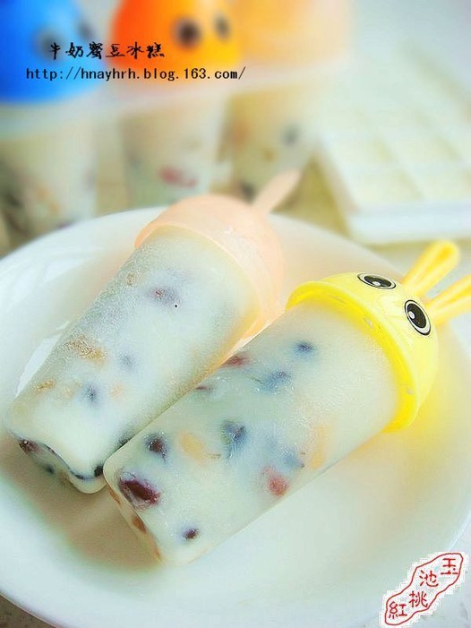 牛奶蜜豆冰糕的做法