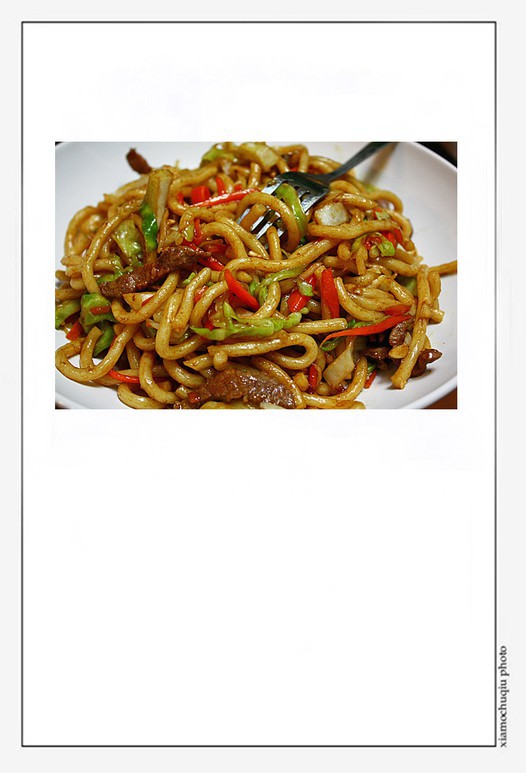 牛肉干炒乌冬的做法