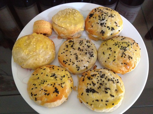 红豆老婆饼的做法