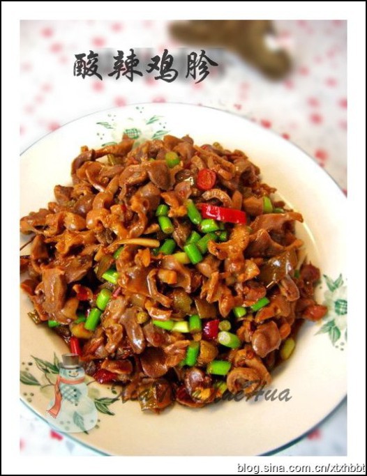 酸辣鸡胗的做法