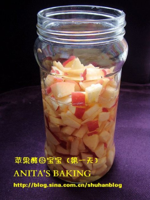 苹果酵母的做法
