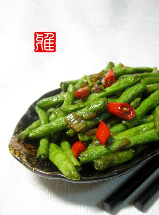 素干煸豇豆的做法