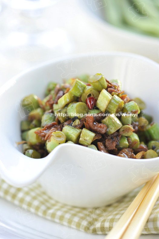外婆菜炒豆角的做法