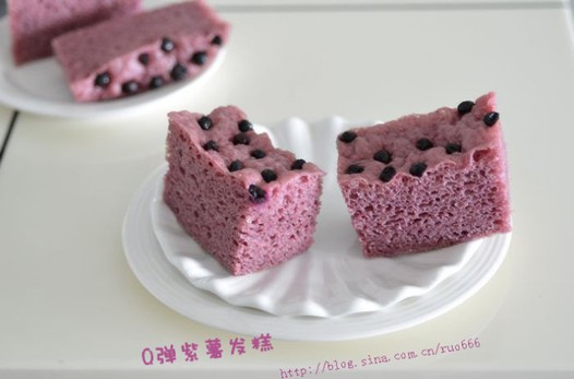 Q弹紫薯发糕的做法