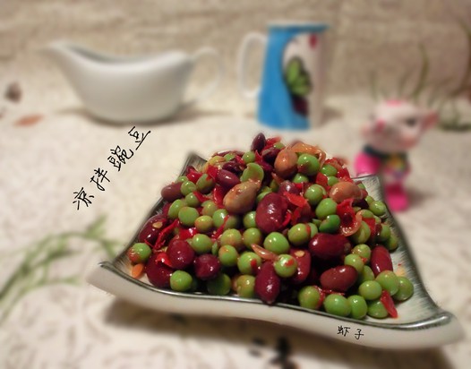 凉拌豌豆的做法