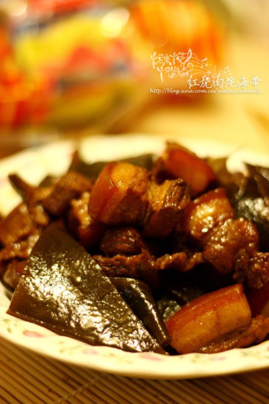 红烧肉炖海带的做法