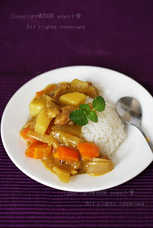 咖喱鸡肉饭的做法