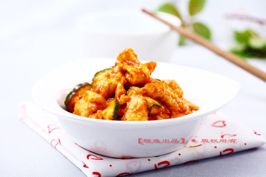 番茄肉片的做法