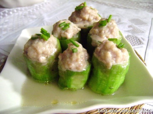 肉末蒸丝瓜的做法