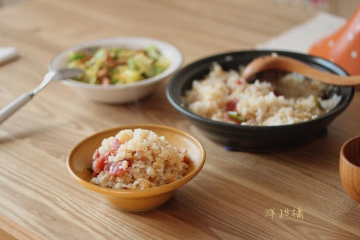 腊肠煲仔饭的做法