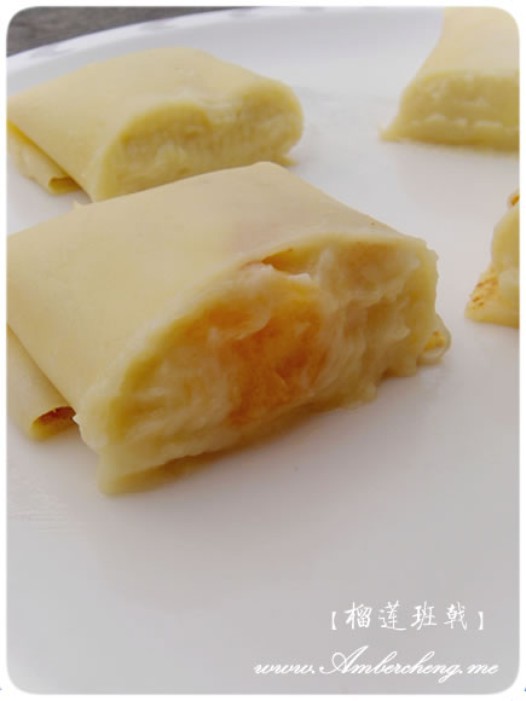 榴莲班戟的做法