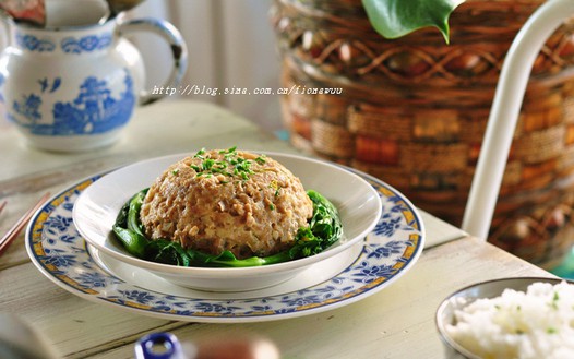 甜菜脯马蹄蒸肉饼的做法