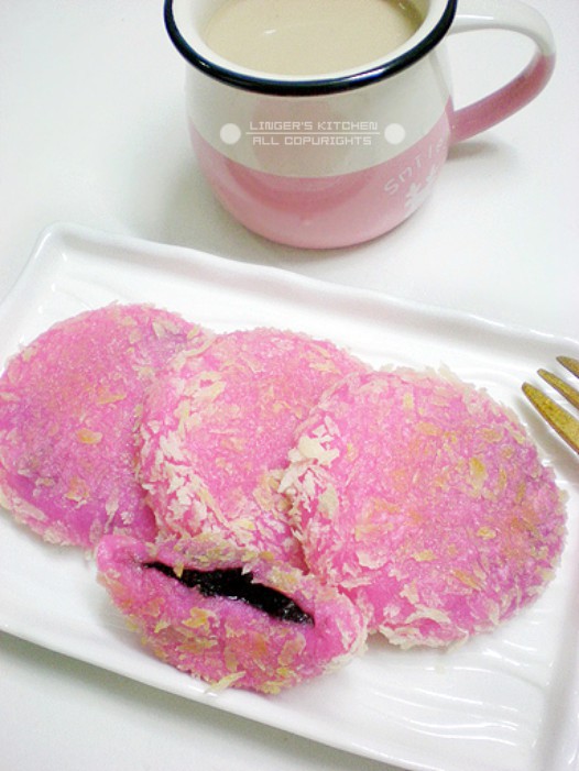 玫瑰豆沙饼的做法