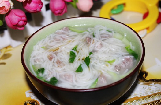 肉片青菜面(宝宝辅食)的做法