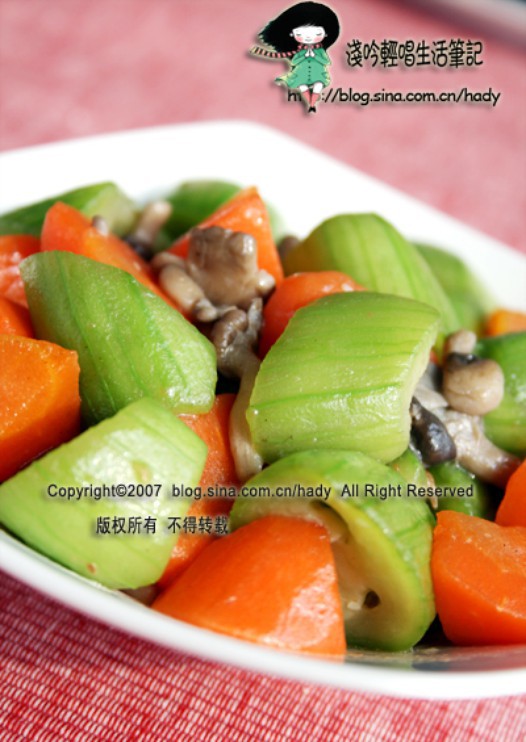 红绿烩菇的做法