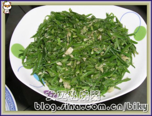 蒜蓉扁豆的做法