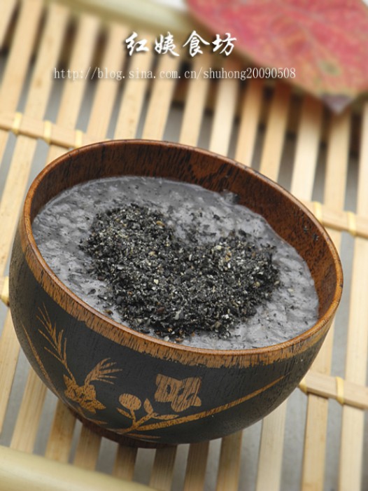 黑芝麻粥的做法