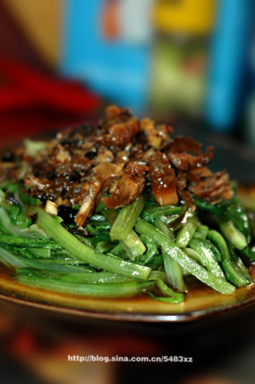 鲮鱼油麦菜的做法