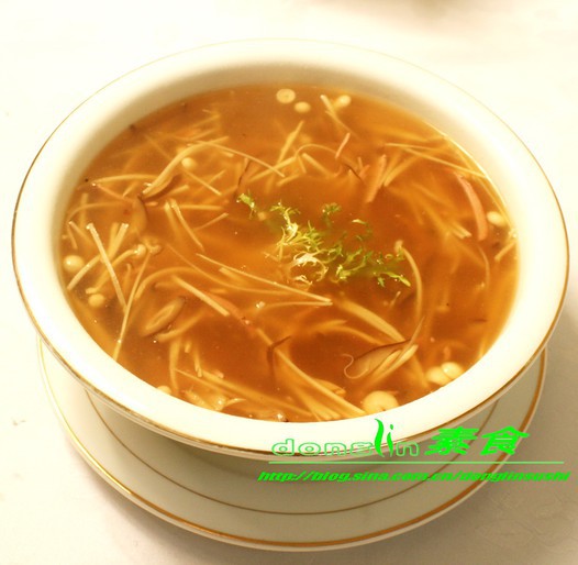 菌菇五丝羹的做法