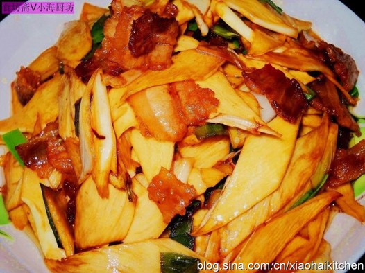 肉炒茭白的做法