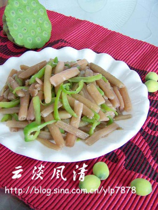 素炒鸡头菜的做法