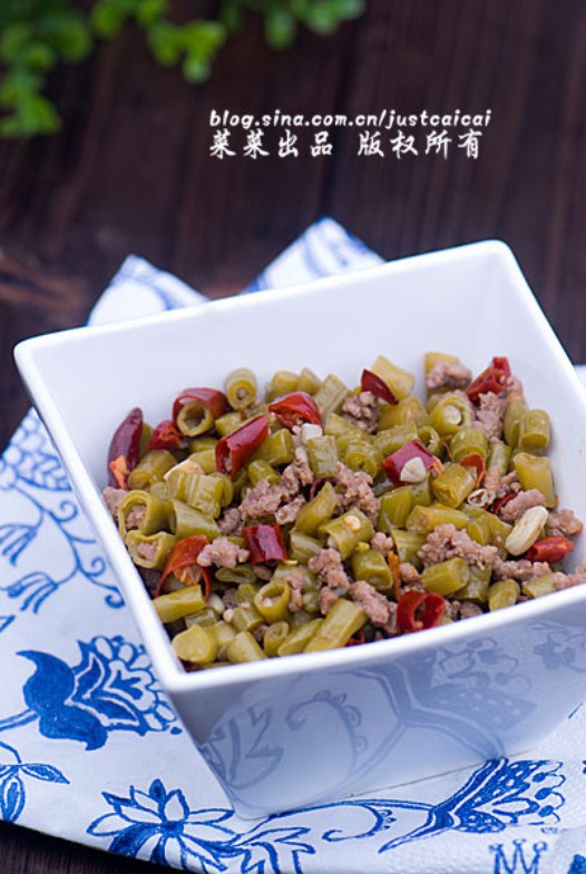 肉沫酸豆角的做法