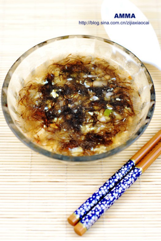 发菜香菇虾仁汤的做法