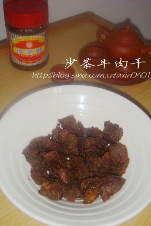 微波炉沙茶牛肉干的做法
