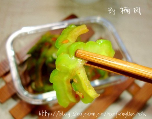 凉拌苦瓜的做法