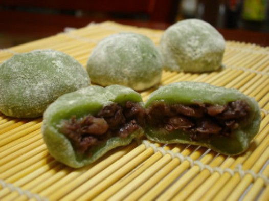 红豆绿茶草饼的做法