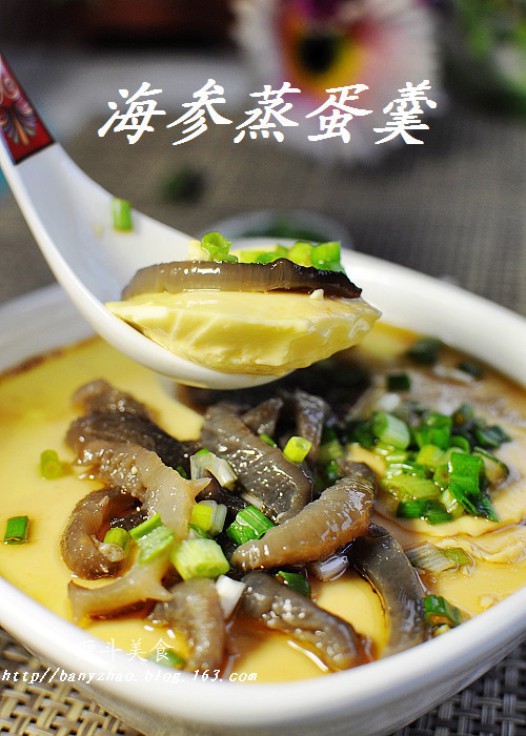 海参蒸蛋羹的做法