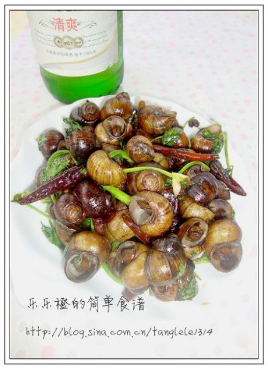 夏爆炒田螺的做法