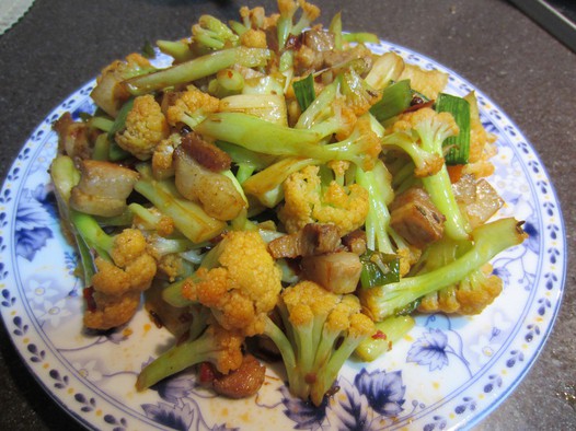 回锅菜花的做法