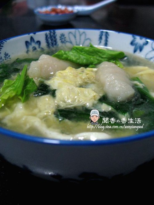 菠菜蛋花疙瘩汤的做法