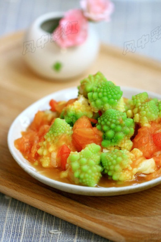 番茄宝塔菜的做法