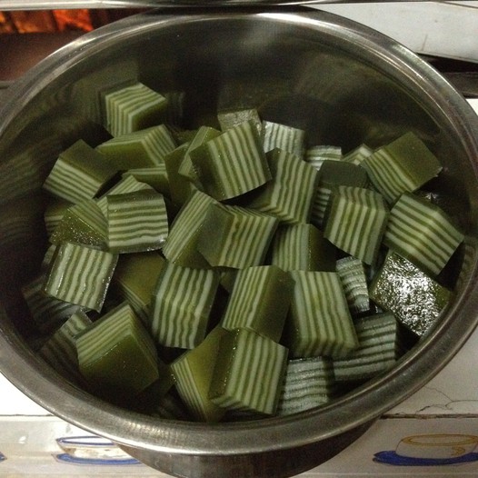 抹茶椰汁糕的做法