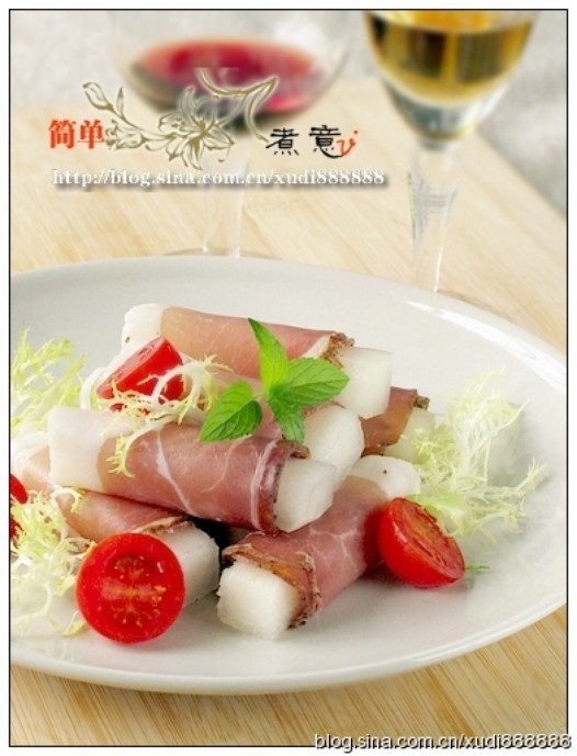 蜜瓜火腿卷的做法