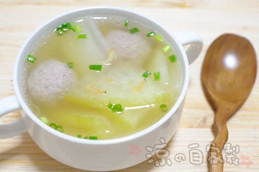 冬瓜虾米肉圆汤的做法