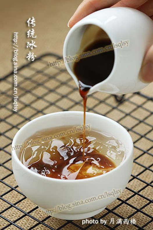 传统冰粉的做法