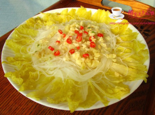 蒜蓉粉丝蒸娃娃菜的做法