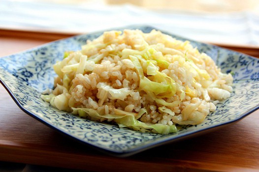 极简圆白菜炒饭的做法