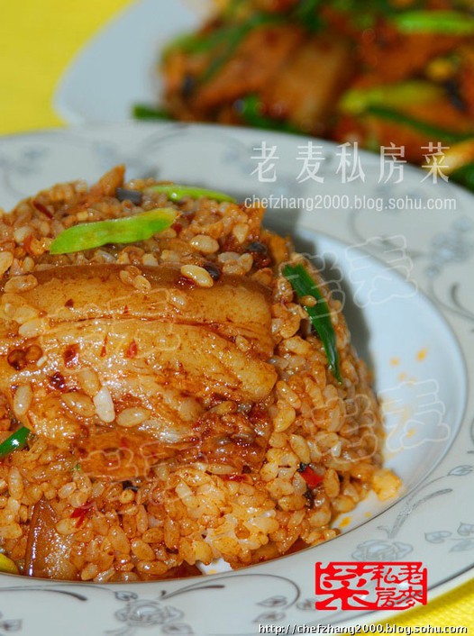回锅肉炒饭的做法